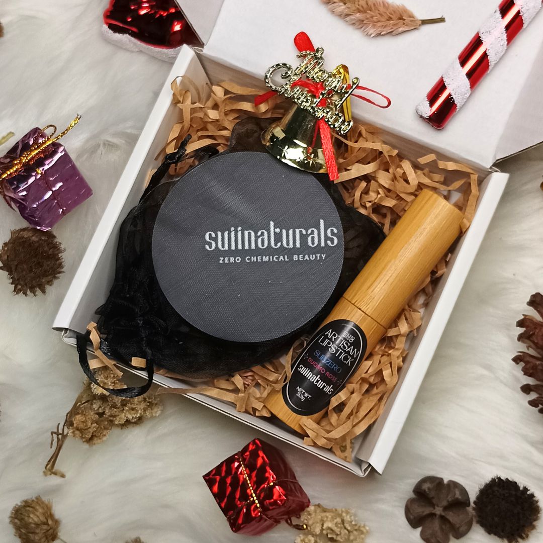 Clean Glam Set ( Powder & Lipstick)