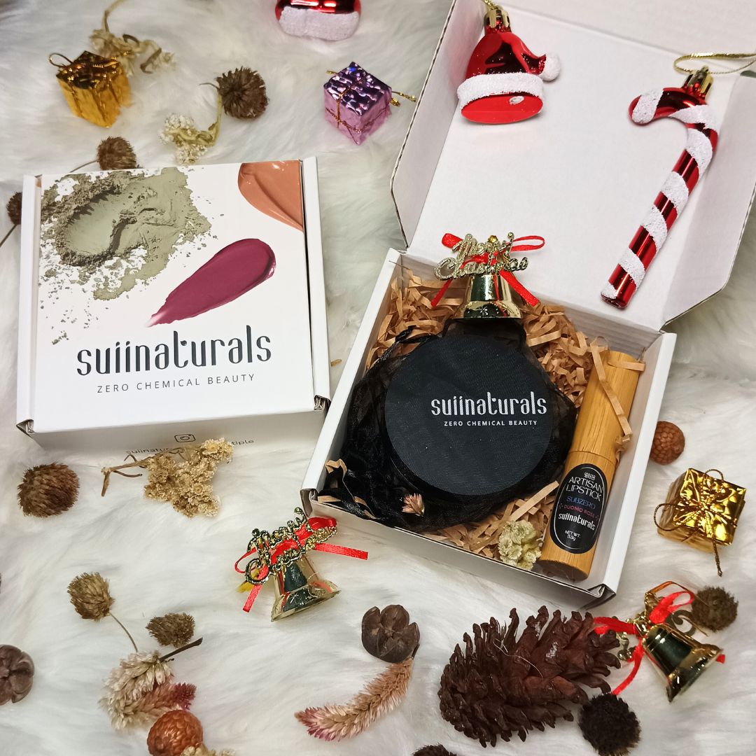 Clean Glam Set ( Powder & Lipstick)