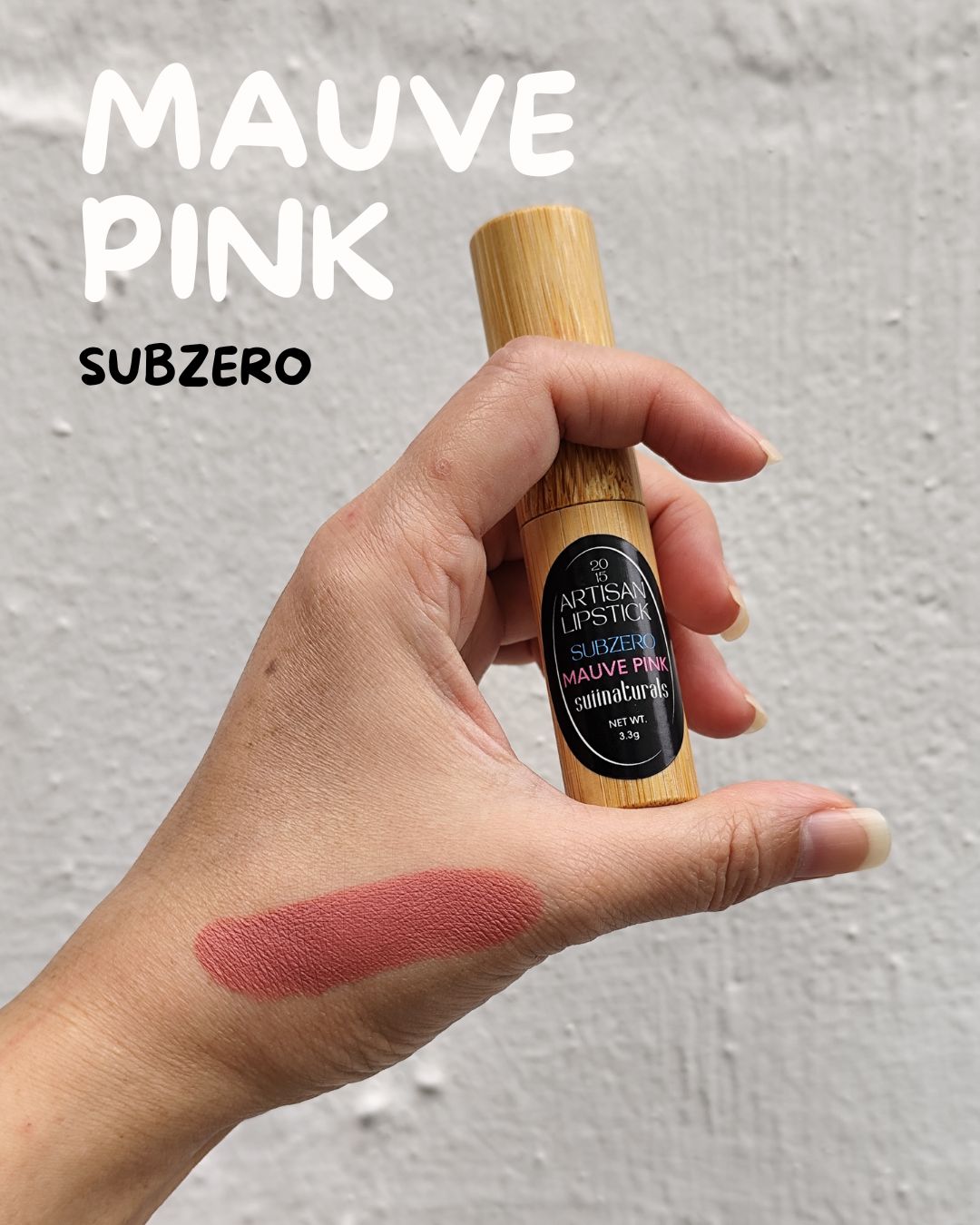 SUIINATURALS SUBZERO LIPSTICKS