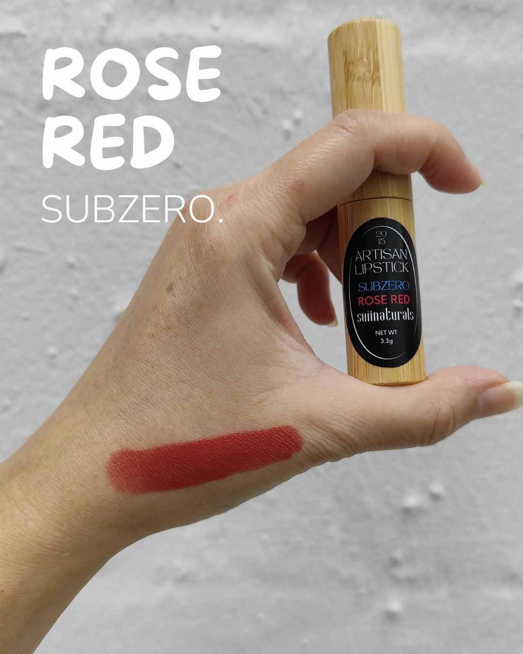 SUIINATURALS SUBZERO LIPSTICKS