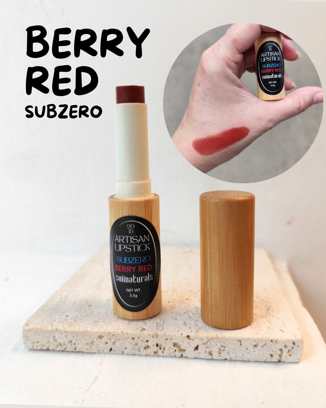 SUIINATURALS SUBZERO LIPSTICKS