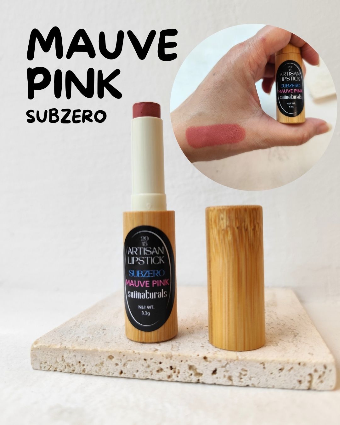 SUIINATURALS SUBZERO LIPSTICKS