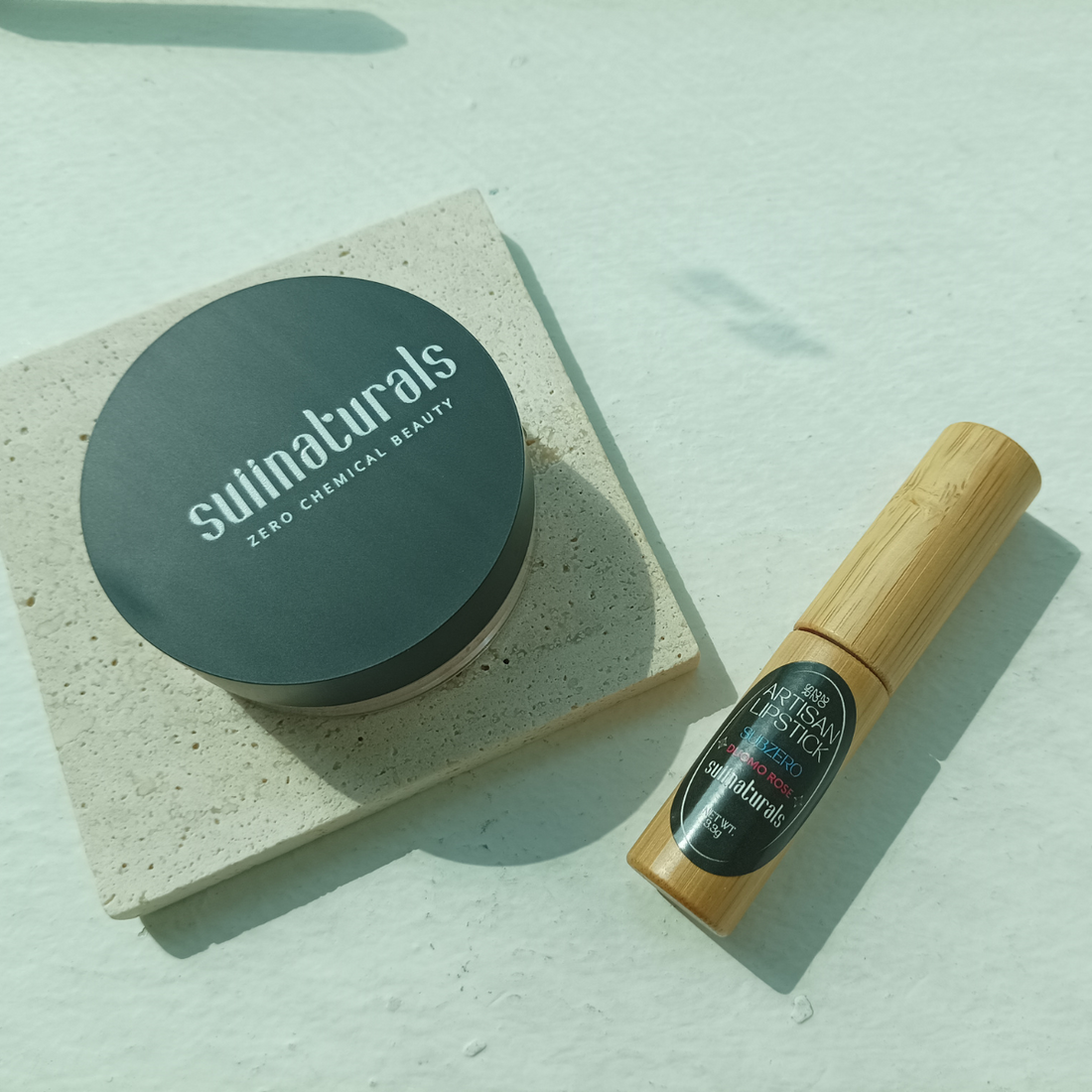 Clean Glam Set ( Powder & Lipstick)