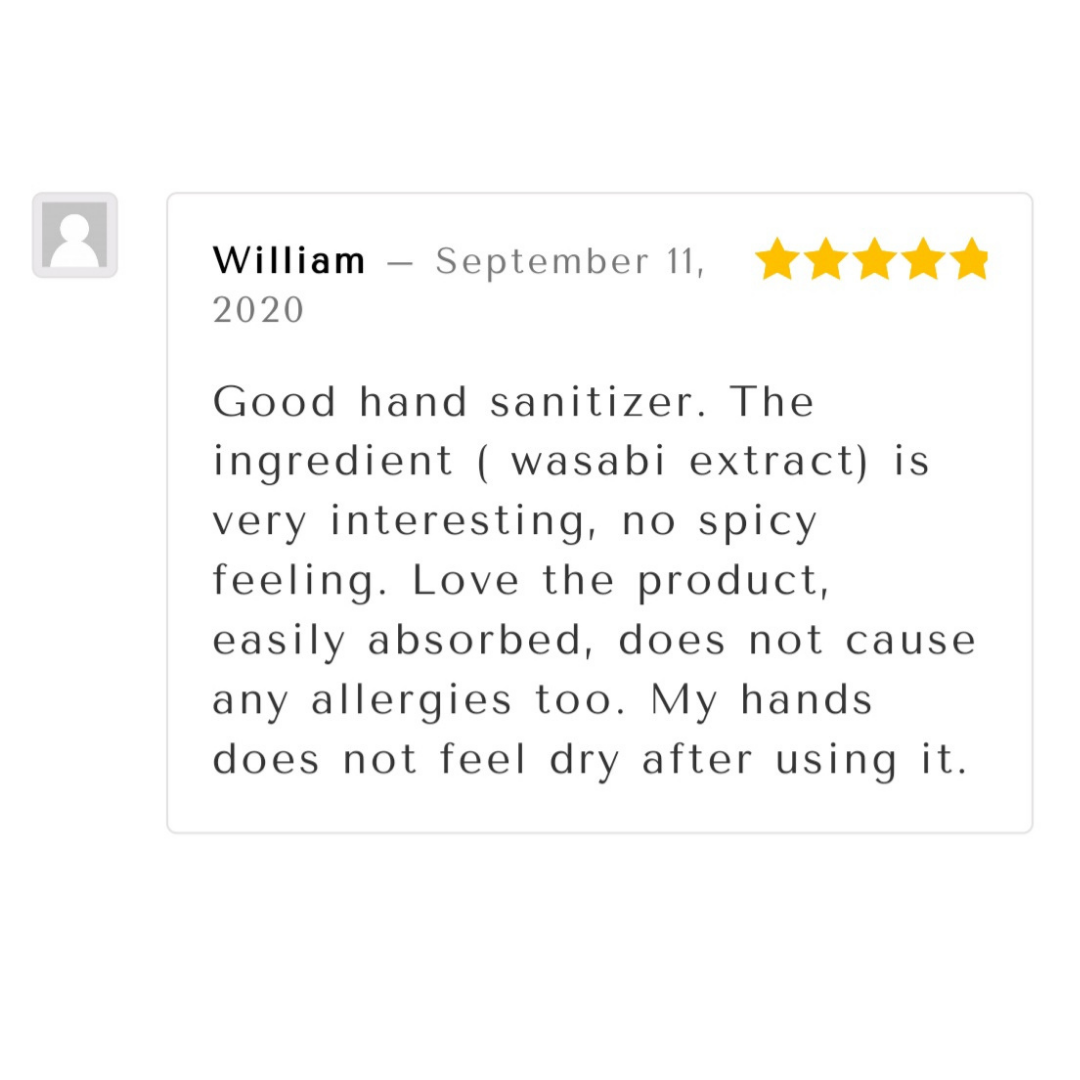 Copy of William sanitizer review insta